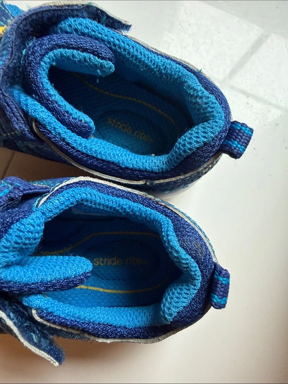 Blue & Yellow stride rite Kids Sneakers